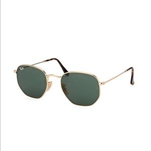 Like New Ray-Ban Hexagonal Flat Sunglasses